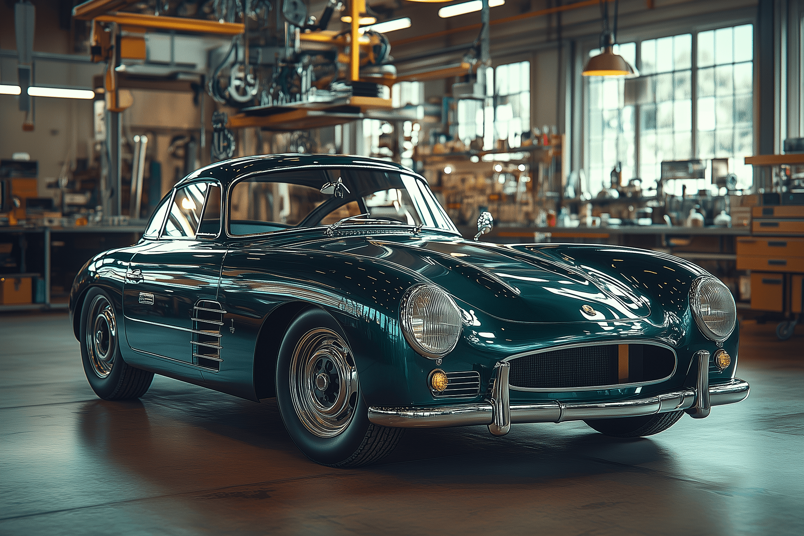 Restaurierung und Wartung eines Oldtimers mit Liebe zum Detail und fachmännischem Handwerk